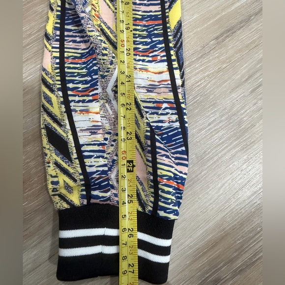 BKE Size M Women's Cream and Multicolor Bomber Jacket - Picture 13 of 15